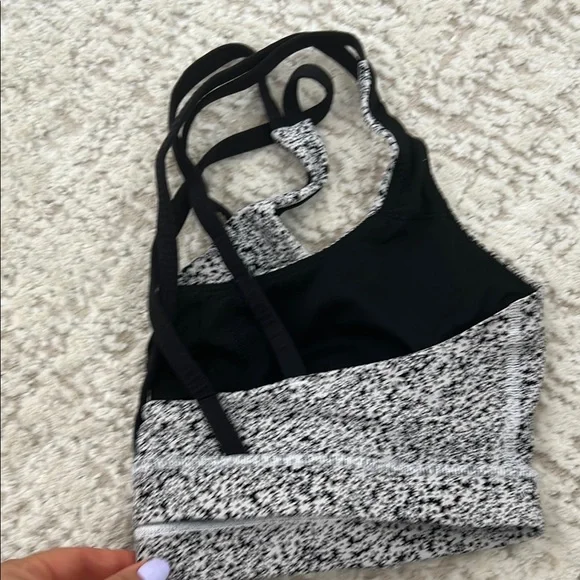 lululemon athletica Black and White Sports Bra Intimates - Picture 7 of 12
